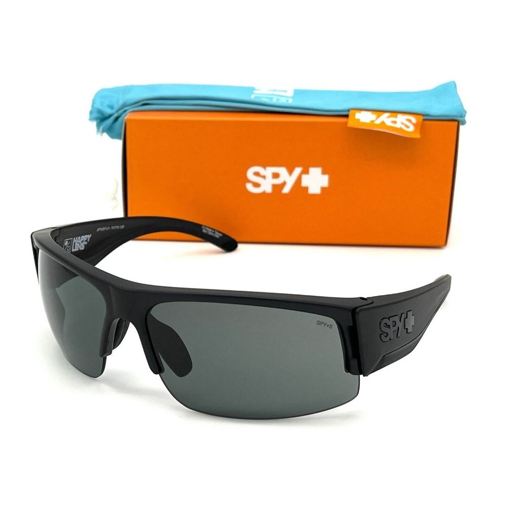 SPY FLYER ANSI Z87.1  Matte Black / Happy Gray Green  74mm Sunglasses
